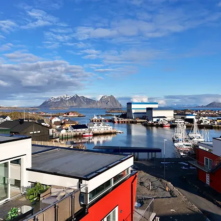 度假居 Seaview And Private Roof Terrace With Jacuzzi In Lofoten